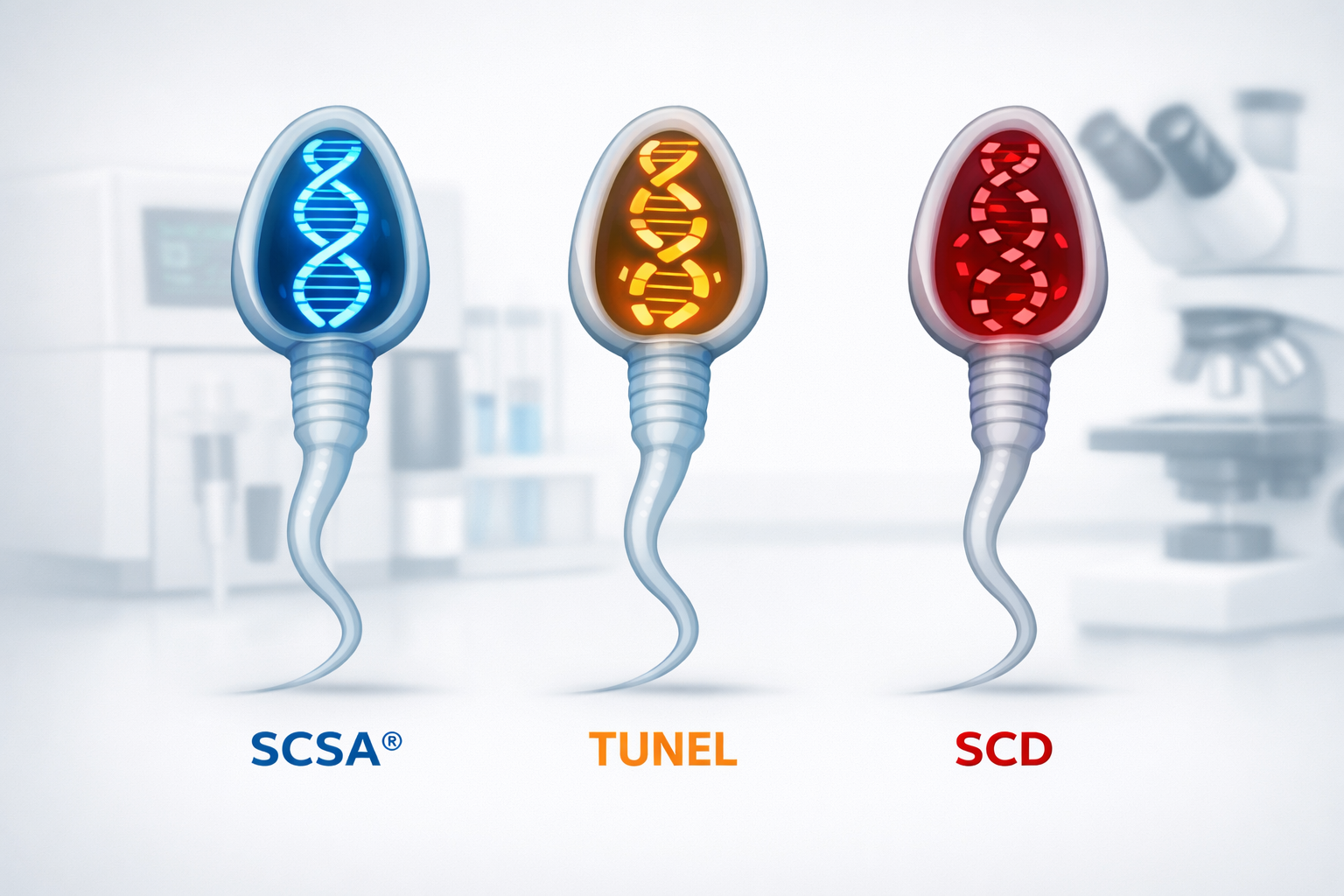 Andrology center - SCSA® vs TUNEL vs SCD Choosing the Right Sperm DNA Test